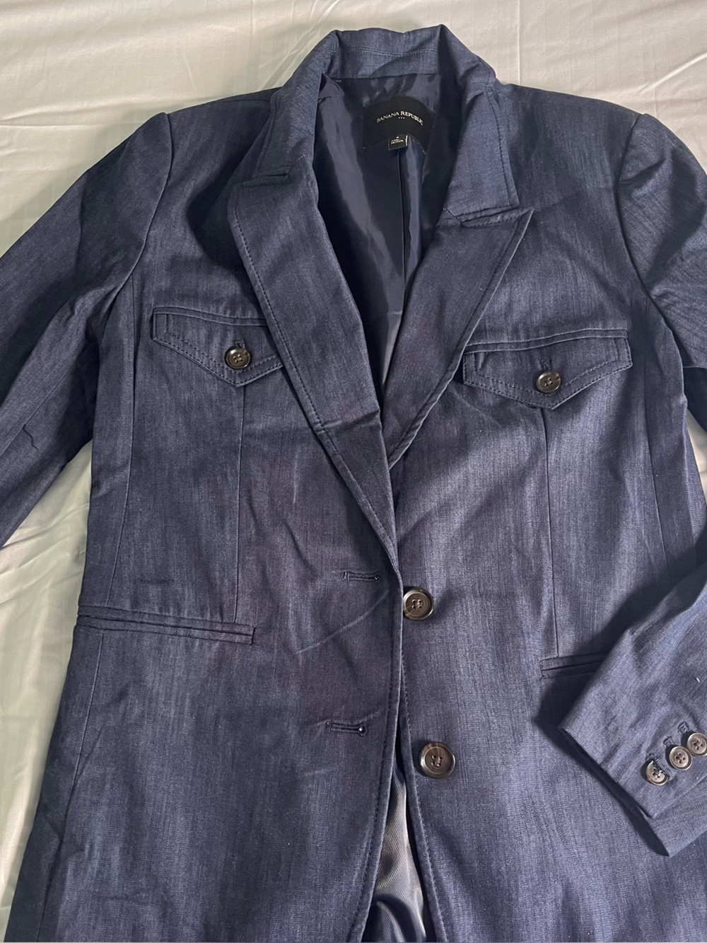 Womens Navy Blue Tailored Jacket